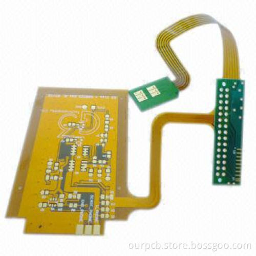Custom-made Rigid Flexible PCB Design with Gold-plated Surface Finish and Carbon/Silver Ink Printing